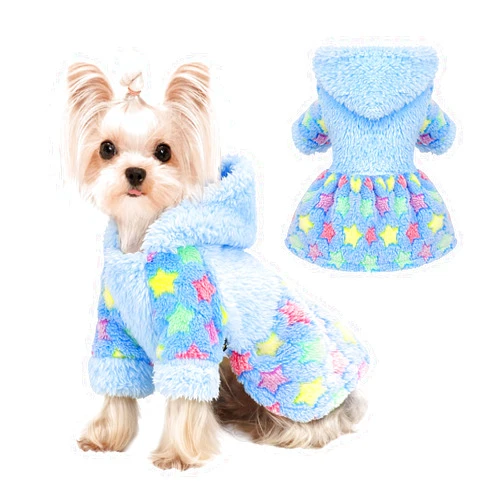 Kosiyi Dog Hoodie Sweater Winter Dog Clothes for Small Dogs Boy Girl Pet Sweater Dress for Dogs Cold Weather Coats Fall Puppy Sweatshirt Chihuahua Yorkie Cat Sweater Costumes