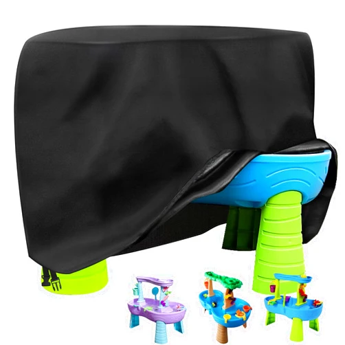 TTQ 420D Oxford Kids Water Table Cover Compatible with Step2 Rain Showers Splash Pond Water Table,Outdoor Toy Cover for Toddlers Water Table,Waterproof,Dust Proof, Anti-UV Accessories for Water Table