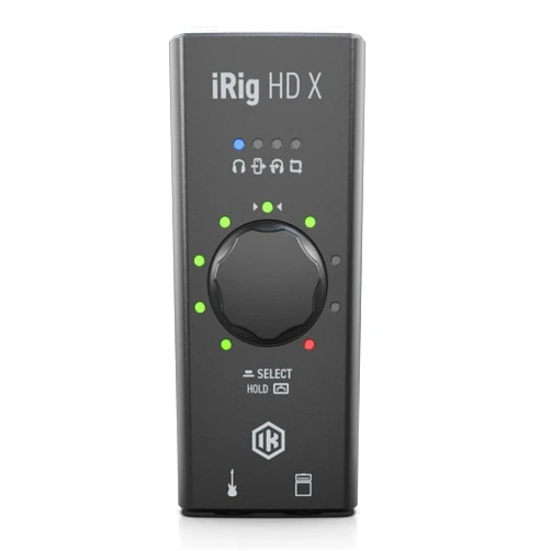 IK Multimedia iRig HD X Guitar Audio Interface - 96 kHz Music Recording, 24-bit, For iPhone, iPad, Mac, iOS, And PC With Lightning Cable, USB-C, Guitar Accessories, Recording Studio Equipment