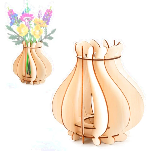 HIGH GODO Vase for Lego Flowers Bouquet Building Set, Assemble Fan-Shaped Vase Building Set for Roses Blossom Sunflower Tulips Daffodils Lotus, Home Decoration Gift for Flowers Lovers