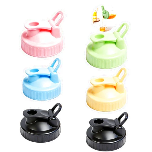 Gardace Mason Jar Pour Spout Lid for Regular Mouth Mason Jars, Mason Jar Drinking Lids，Plastic Mason Jar Pitcher Flip Cap Airtight Lid, Leak-Proof and Durable, Pack of 6