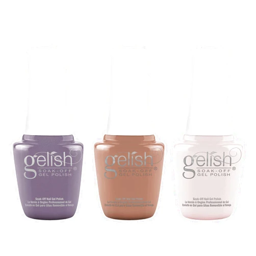 Gelish Fall 2022 Plaid Reputation Collection 9 mL Sized Bottles Quick Curing At Home Manicure Soak Off Gel Nail Polish Set, 3 Pack