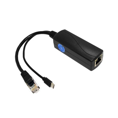 REVODATA Gigabit USB PoE Splitter 48V to 5V 2.4A, IEEE 802.3af Micro USB Splitter Adapter Power Over Ethernet for Raspberry Pi, Google WiFi, Tablets, Dropcam (G-USB 5V)