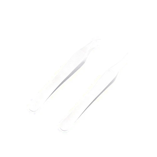 OdontoMed2011 2 PCS Stainless Steel ADSON Tissue Forceps 1X2 Teeth Straight and Curved Veterinary Dental Instruments ODM