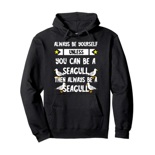 Lustige Seevögel Herden Hafen Küste Geschenke Seagull Bird Harbour Coast Seagull Albatrosse Seagulls Pullover Hoodie