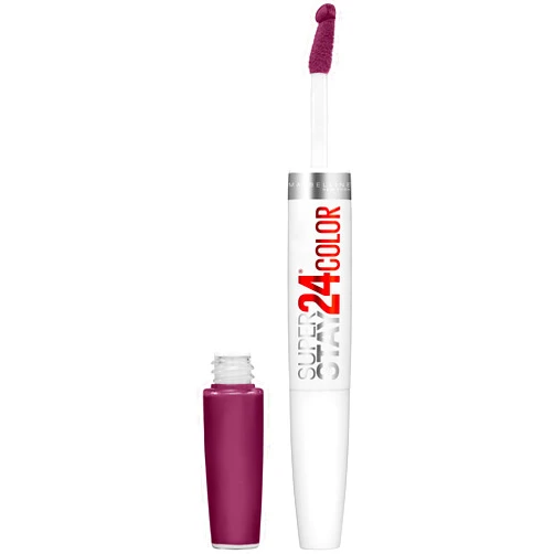 Maybelline SuperStay 24, 2-Step Liquid Lipstick, Extreme Aubergine