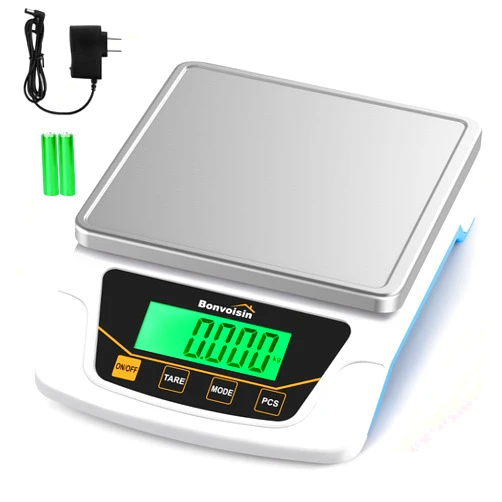 Bonvoisin Digital Scale 0.1 Gram Accuracy Precision Lab Scale 6000g Scientific Digital Balance for Laboratory, Jewelry Weighing
