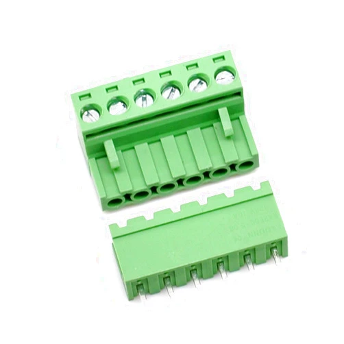 Oiyagai 10 Set 6-Pin 5.08mm Pitch Male Female PCB Screw Terminal Block