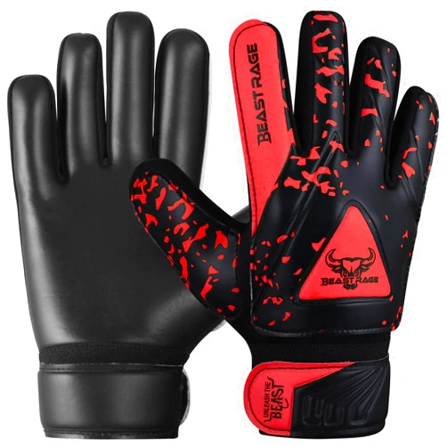 BEAST RAGE Goalkeeper Gloves for Kids Support Grip Youth Football Gloves Kids Junior Soccer Gloves for Kids 6-15 Men Adult Boys Football Gloves