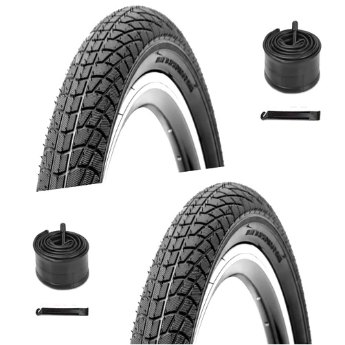 WHEELO 2-Pack 16/20 Kids Bike Tire, 16×1.95/20×2.125 inch BMX Heavy Duty Bike Tire, Puncture-Resistant Bicycle Tire, 16