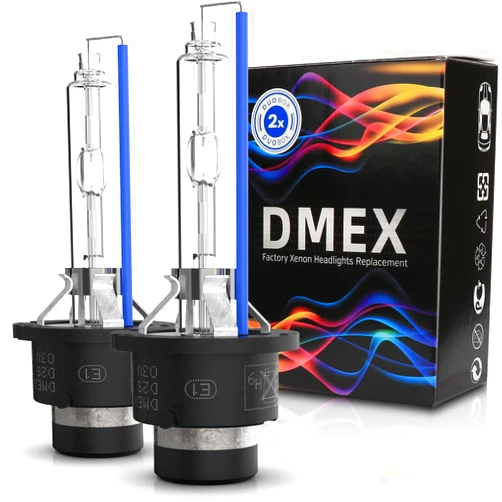 DMEX D2S - 35W - 6000K Cool White Xenon Headlight HID Bulbs 85122 66240 66040 66240CBI Replacement - Pack of 2(Not fit Halogen Headlight Assembly)