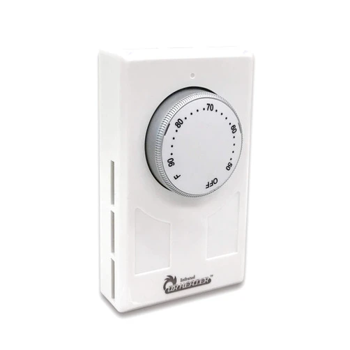 Dr. Infrared Heater DR-001 Wall Thermostat 4 wires single or Double poles 120-277V 3360-7756W, White.