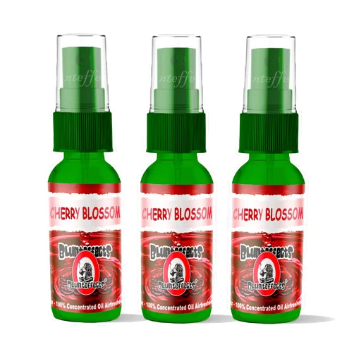 Blunteffects Blunt Effects 100% concentrated Air Freshener Car/Home Oder Neutralizing Spray (3 Pack) [Choose The Scent] (Cherry Blossom)