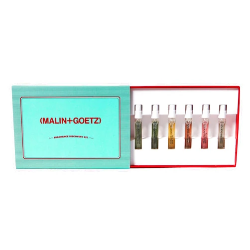 Malin + Goetz Fragrance Discovery Kit Holiday Edition – Multi-Fragrance Perfume Gift Set, Holiday Stocking Stuffer Fragrances for Men & Women, Perfume Sample Set for Christmas, Birthday, Gift Baskets
