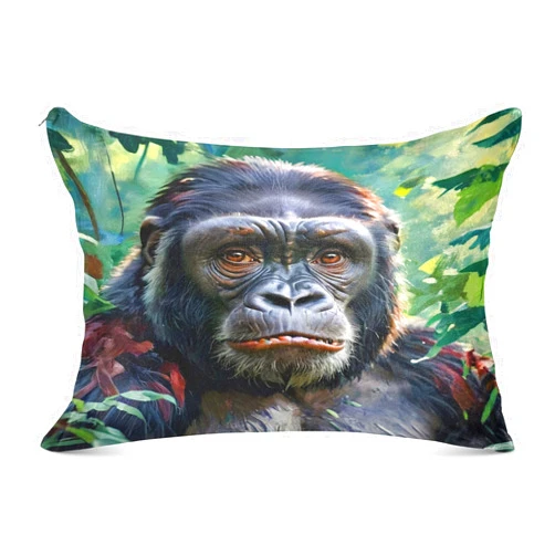 Hezely Apes and Monkeys Cotton Pillowcases for Sleeping - Soft,Pillow Case Cover with Zipper Cloure,20x30in