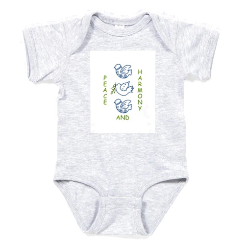 CafePress Harmony Birds Cute Infant Bodysuit Baby Romper