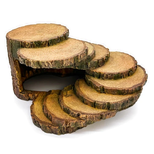 LUCOSIU Reptile Hide Bearded Dragon Tank Accessories Reptile Snake Hideouts Stump Cave Habitat Decor for Turtles Lizards
