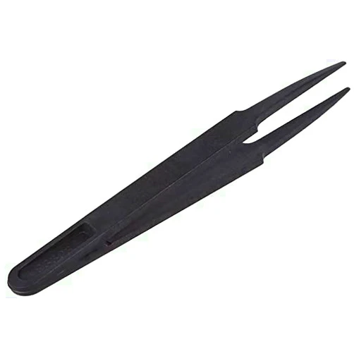 Generic Black Plastic Tweezers Anti-Static Repair Tool