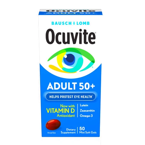 Bausch + Lomb Bausch & Lomb Ocuvite Adult 50+ Eye Vitamin & Mineral Softgels 50 ea (Pack of 4)