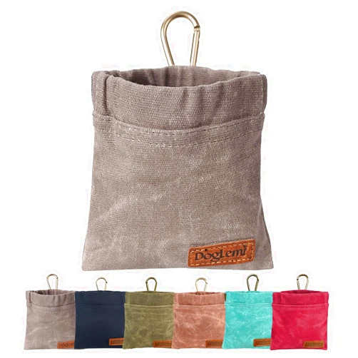 ETIAL Dog Treat Pouch,Portable Puppy Dog Training Treat Bag,Hand Free Dog Walking Bag,Auto Closing Pet Feed Snack Reward Pocket,Dog Food Dispenser for Pet Puppy Travel or Outdoor Use