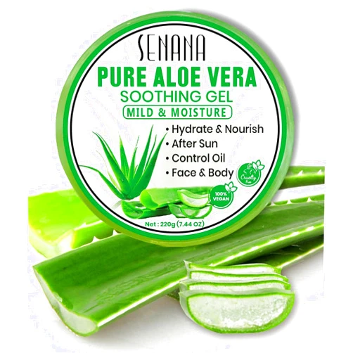 SENANA MARINA Aloe Infusion Body and Face Moisturizer - Natural Moisturizing Cream with Aloe Vera - Skin Care for Dry Skin, Anti Wrinkle, Acne Scars, Rosacea, Psoriasis Eczema Cream Lotion Unisex (2 PACK)