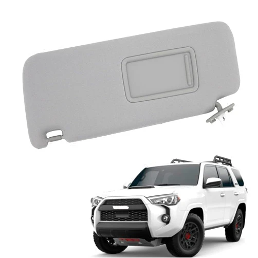 DYRDINSHOW Left Driver Side Sun Visor 74320-35A91-B1 Compatible with Toyota 4Runner SR5 TRD Limited Base Venture Sport 2010-2023 Select Models Gray