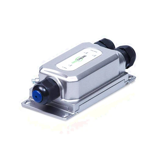 GOLBONG ASTCABLING Industrial Outdoor PoE Extender, 2 Port, 328ft, IP67 Waterproof, Direct Burial, Gigabit Ethernet, Male RJ45, Ideal for IP Cameras, Phones