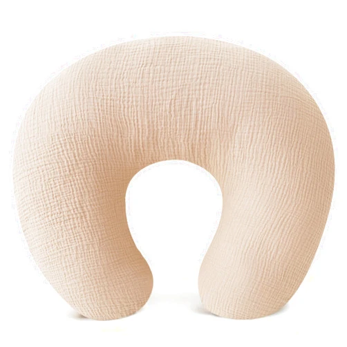 Konssy Muslin Nursing Pillow Covers, 100% Cotton Soft and Adorable Nursing Cover for Breastfeeding Pillows, Pillow Slipcover for Baby Girls Boys Newborn