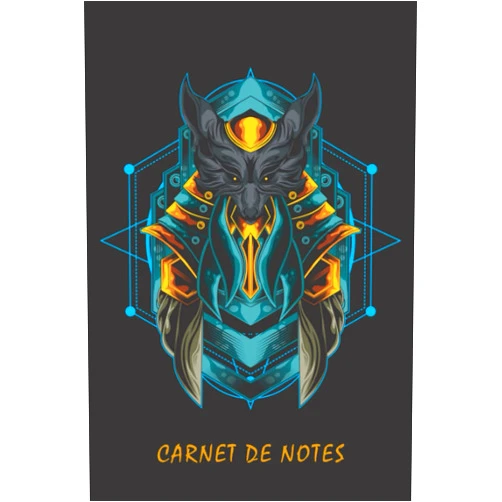 Carnets Compagnie,NotesForMe Carnet de notes: Cahier de notes Ligné - Anubis - Géométrie sacrée - 120 pages - 15,24 x 22,86 cm - 6x 9 pouces (French Edition)