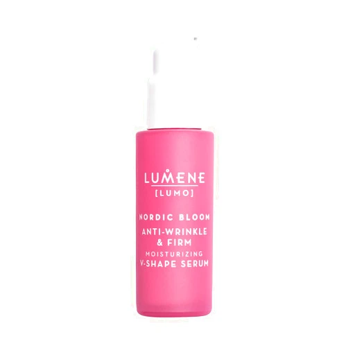 Lumene [Lumo] Nordic Bloom Anti-Wrinkle & Firm Moisturizing V-Shape Face Serum - Hydrating Serum to Help Visibly Reduce Fine Lines + Wrinkles - Infused with Nordic Lingonberry Extract (30 ml)