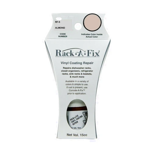 Fixture-Fix Rack-A-Fix Touch Up Vinyl Coating Repair for Dishwasher, Racks & More, Almond, RF-5