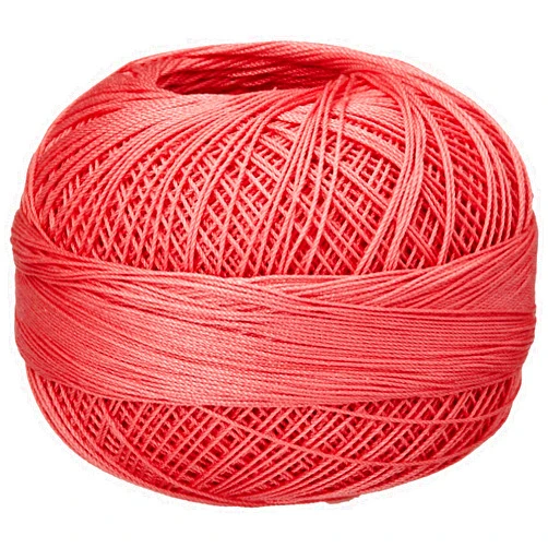 LIZBETH Handy Hands Lizbeth Premium Cotton Thread, Size 40, Coral Pink Dark