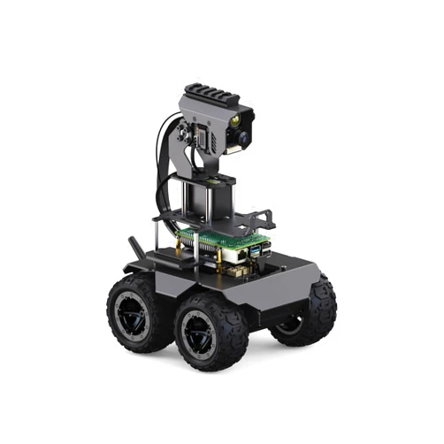 Waveshare RaspRover Open-Source 4WD AI Robot,Compatible with Raspberry Pi 4B, Dual Controllers, Computer Vision, Comes with Pan-Tilt Module, PI4B-4GB Included