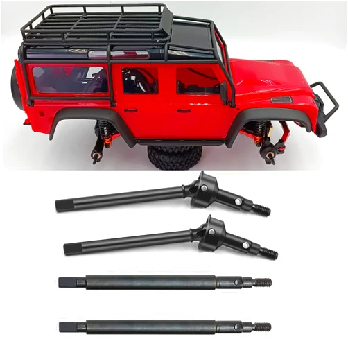 RCBENECO Benedict Harry Front/Rear Axle CVD Drive Shaft Steel for RC 1/18 Traxxas TRX4-M Defender Crawler