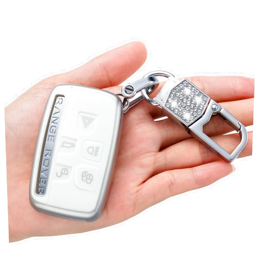 LCXWZNDY for Land Rover/Jaguar Key Fob Case Cover,Compatible with Evoque Velar Sport Discovery ,Freelander2,LR4 F-PACE, F-Type,XF,XJ,XE