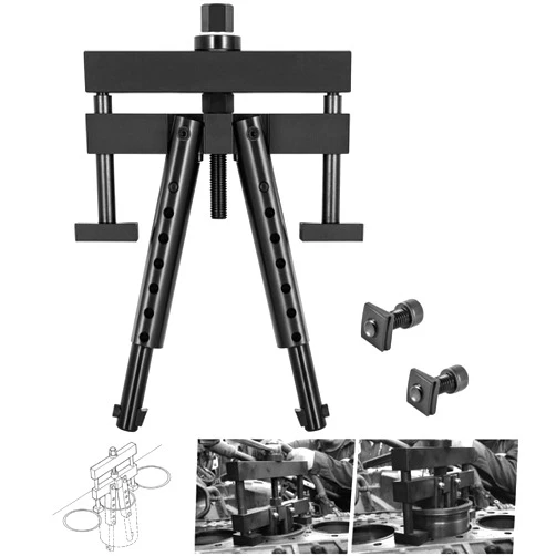 Bonbo Universal Cylinder Liner Puller Assembly - Heavy Duty Diesel Engine Cylinder Liner Puller Used for Mack Cummins CAT on Wet Liner from 3-7/8” to 6-1/4” bore, Alternative to PT-6400-C M50010-B 3376015