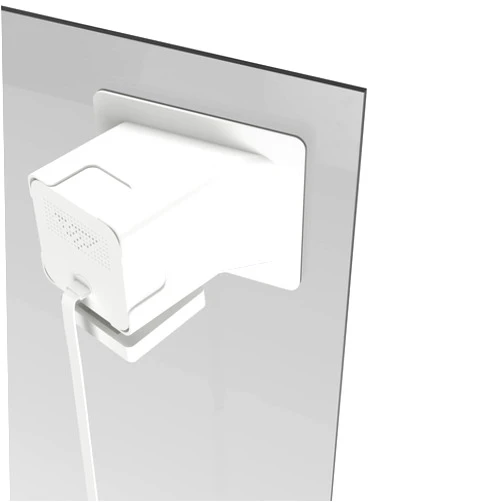 Teccle Angled Window Mount for Wyze Cam v4 Cam V3 , 20 Degrees Tilt ( Up/Down/Left/Right ), Through Window Use Cam v4 v3, Helps You Watch Front Yard and Driveway (White/Pack of 1)