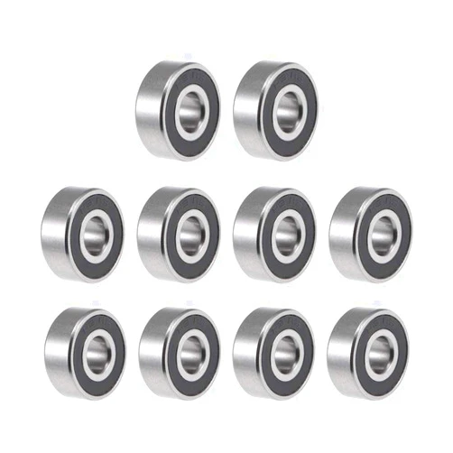 uxcell R3-2RS Deep Groove Ball Bearing 3/16-inchx1/2-inchx0.196-inch Sealed Z2 Lever Bearings 10pcs