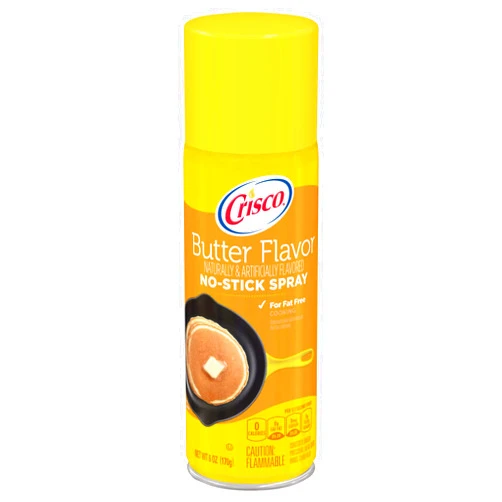 Crisco No-Stick Cooking Spray, Butter, 6 Ounce