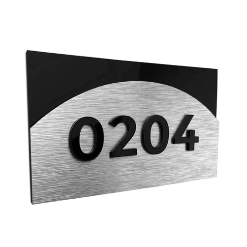 ALÚMADESIGNCO Hotel Plaques - Room Number Signs - Apartment Door Numbers - Hotels Suite Sign - Classroom Indoor Plate - Office Number Placards - Unit Identification signage