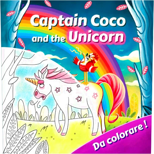 Gianni Melito Libro da colorare per bambini - Captain Coco and the Unicorn: Una inaspettata storia per bambini sulla diversità e l’amicizia. Dai 2 ai 5 anni. (Italian Edition)