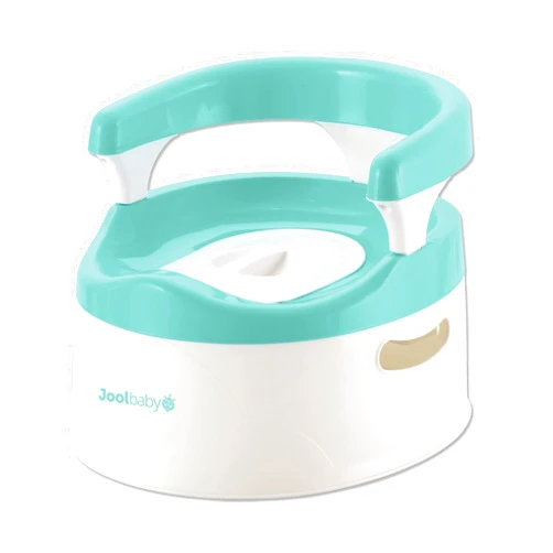 Jool Baby Products Child Potty Training Chair for Boys and Girls, Handles & Splash Guard - Comfortable Seat for Toddler - Jool Baby (Aqua)