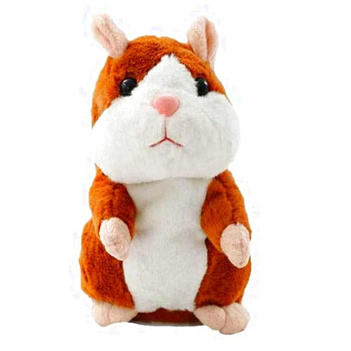 BestLand Plush Interactive Toys PRO Talking Hamster Repeats What You Say Electronic Pet Chatimals Mouse Buddy for Boy and Girl, 5.7 x 3 inches