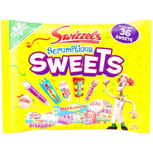 Swizzels Matlow Scrumptious Sweets 351g (Pack of 1)