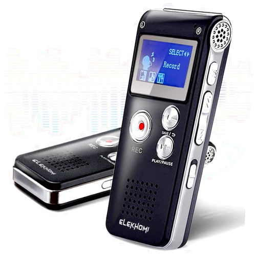 ELEKHOMI 32GB Digital Voice Recorder - Voice Activated Recorder with Playback Upgraded Portable Tape Recorder for Lectures, Meetings, Interviews, Audio Recorder Dictaphone USB, MP3, Password