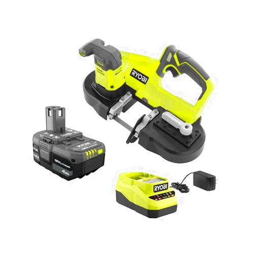 Ryobi 18V Cordless 2-1/2 in. Compact Band Saw Kit with (1) Battery and 18V Charger - P590K1 - Bulk Packaging