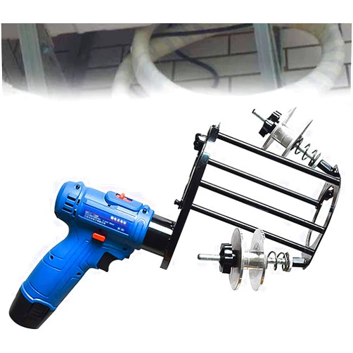 PRABOS Air Conditioning Tape Winding Machine,Electric Tape Wrapping Machine Air Conditioner 7cm Pipe Cable Tie Winding Tool, Copper Pipe Taping Machine Air Condition Pipe Hand Tools
