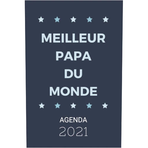 Sabrina Editions Meilleur Papa Du Monde - Agenda: Agenda Semainier de Poche au format A6, idée cadeau Papa Noël Anniversaire Fête des Pères (French Edition)