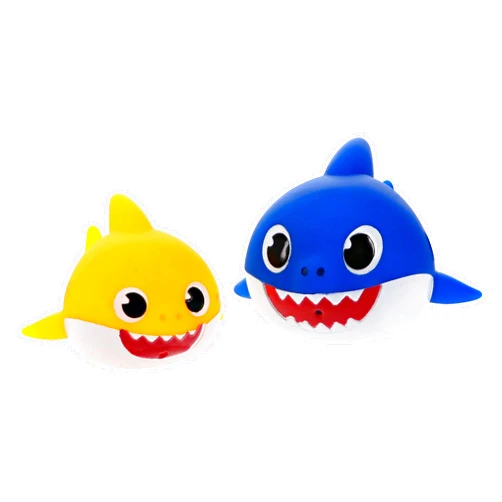 Ginsey Pinkfong Baby Shark Bath Squirters 2 Pack, Baby Shark & Daddy Shark