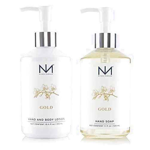 Niven Morgan - Gold Soap and Lotion Hand Set